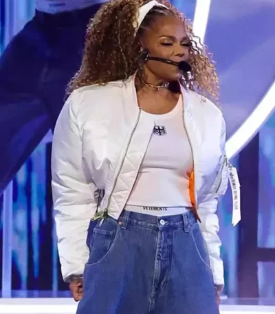 Janet Jackson American Music Awards 2025 White Jacket