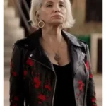Janine Cody Animal Kingdom Black Leather Jacket