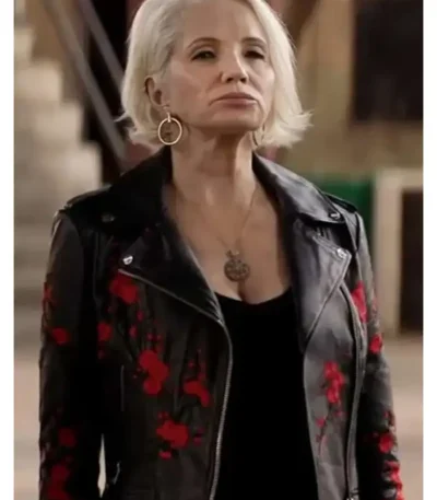Janine Cody Animal Kingdom Black Leather Jacket