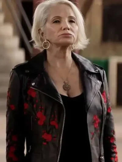 Janine Cody Animal Kingdom Black Leather Jacket