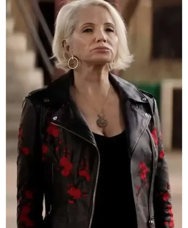 Janine Cody Animal Kingdom Black Leather Jacket