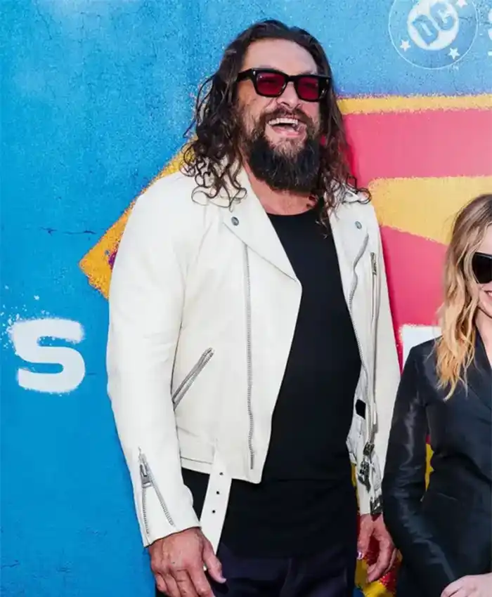Jason Momoa DC Event LA Supergirl Biker Leather Jacket Jason Momoa DC Event LA Supergirl Biker Leather Jacket