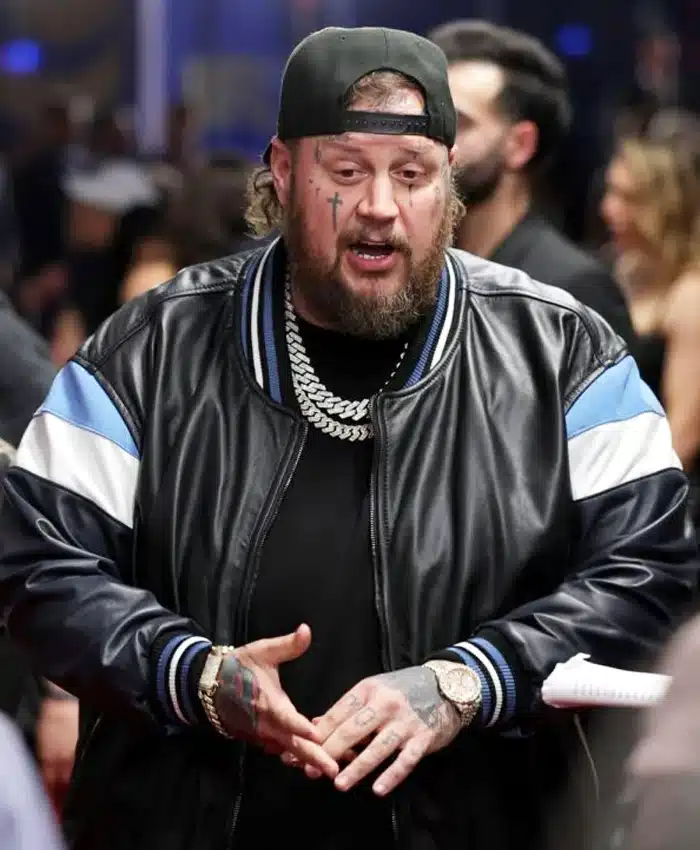 Jelly Roll 14th Annual Honors Black Bomber Jacket Jelly Roll 14th Annual Honors Black Bomber Jacket