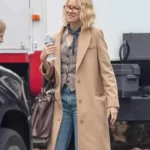 Jemma Wells Boss Level Skin Color Cotton Trench Coat