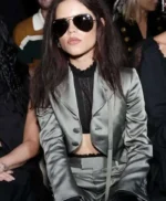 Jenna Ortega Paris Fashion Week Crop Blazer
