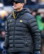 Jim Harbaugh Black Puffer Jacket