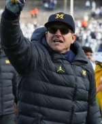 Jim Harbaugh Black Puffer Jacket