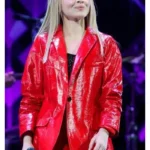 Jingle Ball Sabrina Carpenter Leather Blazer