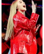 Jingle Ball Sabrina Carpenter Leather Blazer
