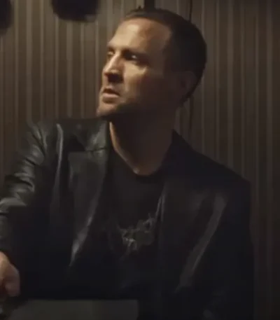 Jo Nesbo’s Detective Hole Tobias Santelmann Black Leather Jacket