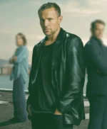 Jo Nesbo’s Detective Hole Tobias Santelmann Black Leather Jacket