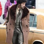 Joel Fry Cruella Pink Checked Coat