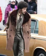 Joel Fry Cruella Pink Checked Coat