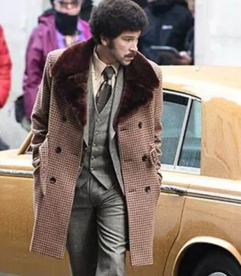 Joel Fry Cruella Pink Checked Coat