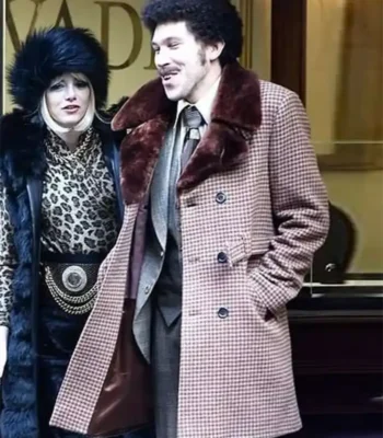 Joel Fry Cruella Pink Checked Coat