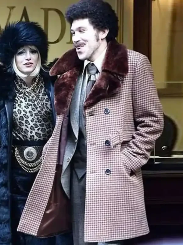 Joel Fry Cruella Pink Checked Coat