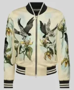 John Legend Bird Print Bomber Jacket