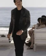 Jon Bernthal American Gigolo Grey Velvet Blazer