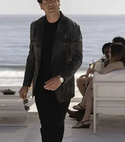 Jon Bernthal American Gigolo Grey Velvet Blazer