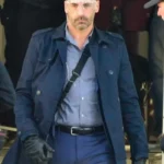 Jon Hamm Baby Driver Black Trench Coat