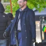 Jon Hamm Baby Driver Buddy Blue Long Trench Coat