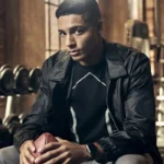 Jordan Baker All American Black Nylon Jacket