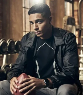 Jordan Baker All American Black Nylon Jacket