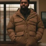 Joshua Echebiri Elsbeth S02 Brown Puffer Jacket