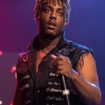 Juice Wrld Black Denim Patch Vest