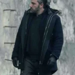 Justice League Bruce Wayne Fur Hooded Military Field Parka Coat