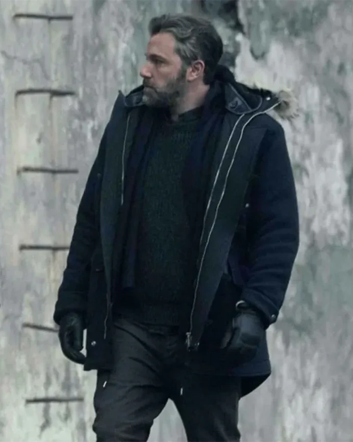 Justice League Bruce Wayne Fur Hooded Military Field Parka Coat Justice League Bruce Wayne Fur Hooded Military Field Parka Coat