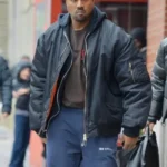 Kanye West Black Bomber Jacket