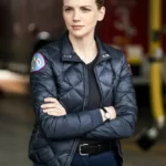 Kara Killmer Chicago Fire S10 Black Quilted Jacket