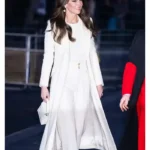 Kate Middleton Christmas Carol White Coat