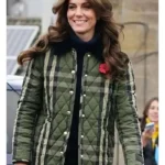 Kate Middleton Green Quilted Jacket