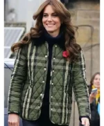 Kate Middleton Green Quilted Jacket