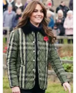 Kate Middleton Green Quilted Jacket