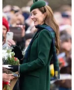 Kate Middleton Green Wool Coat