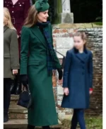 Kate Middleton Green Wool Coat
