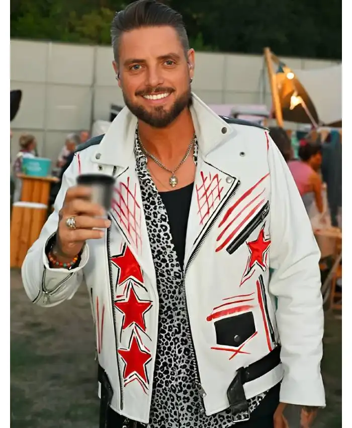 Keith Duffy Flackstock Festival Leather Jacket Keith Duffy Flackstock Festival Leather Jacket