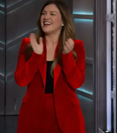 Kelly Clarkson Red Blazer
