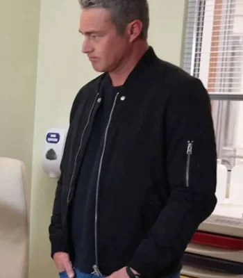 Kelly Severide Chicago Fire S13 Black Bomber Jacket