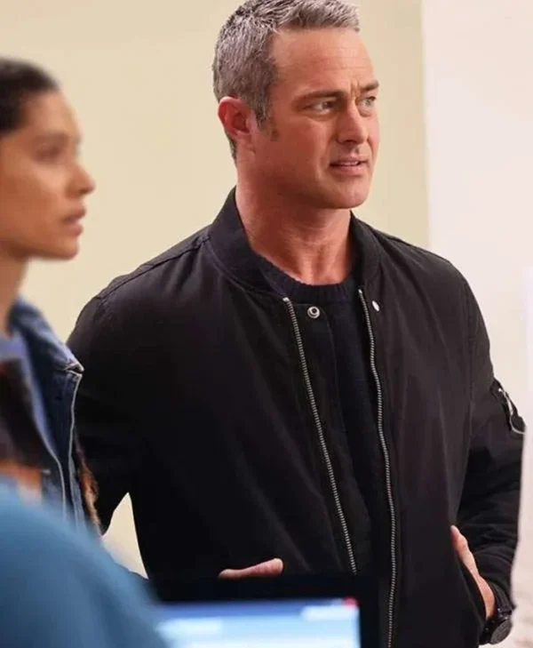 Kelly Severide Chicago Fire S13 Black Bomber Jacket