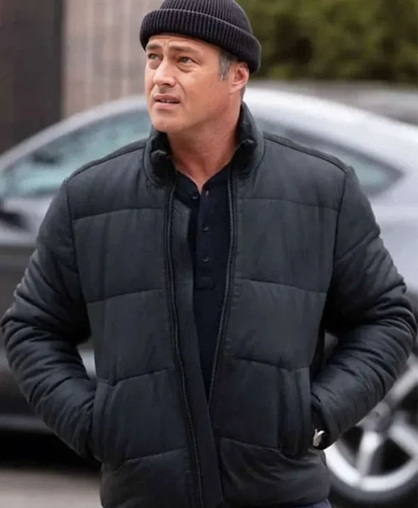 Kelly Severide Chicago Fire S13 Black Puffer Jacket