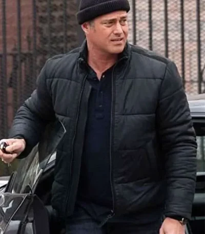 Kelly Severide Chicago Fire S13 Black Puffer Jacket