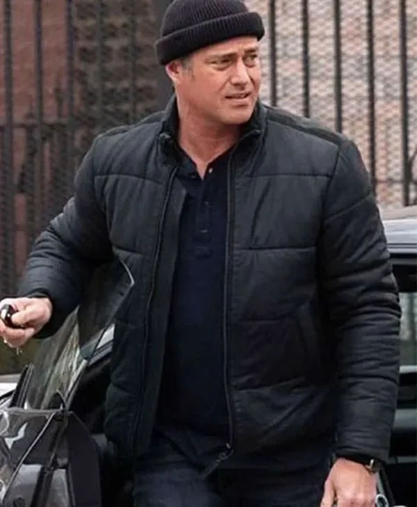 Kelly Severide Chicago Fire S13 Black Puffer Jacket
