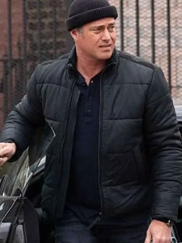 Kelly Severide Chicago Fire S13 Black Puffer Jacket