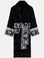 Ken Koepp Black And White Colorblock Versace Bathrobe