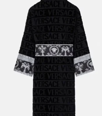 Ken Koepp Black And White Colorblock Versace Bathrobe
