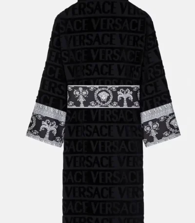 Ken Koepp Black And White Colorblock Versace Bathrobe